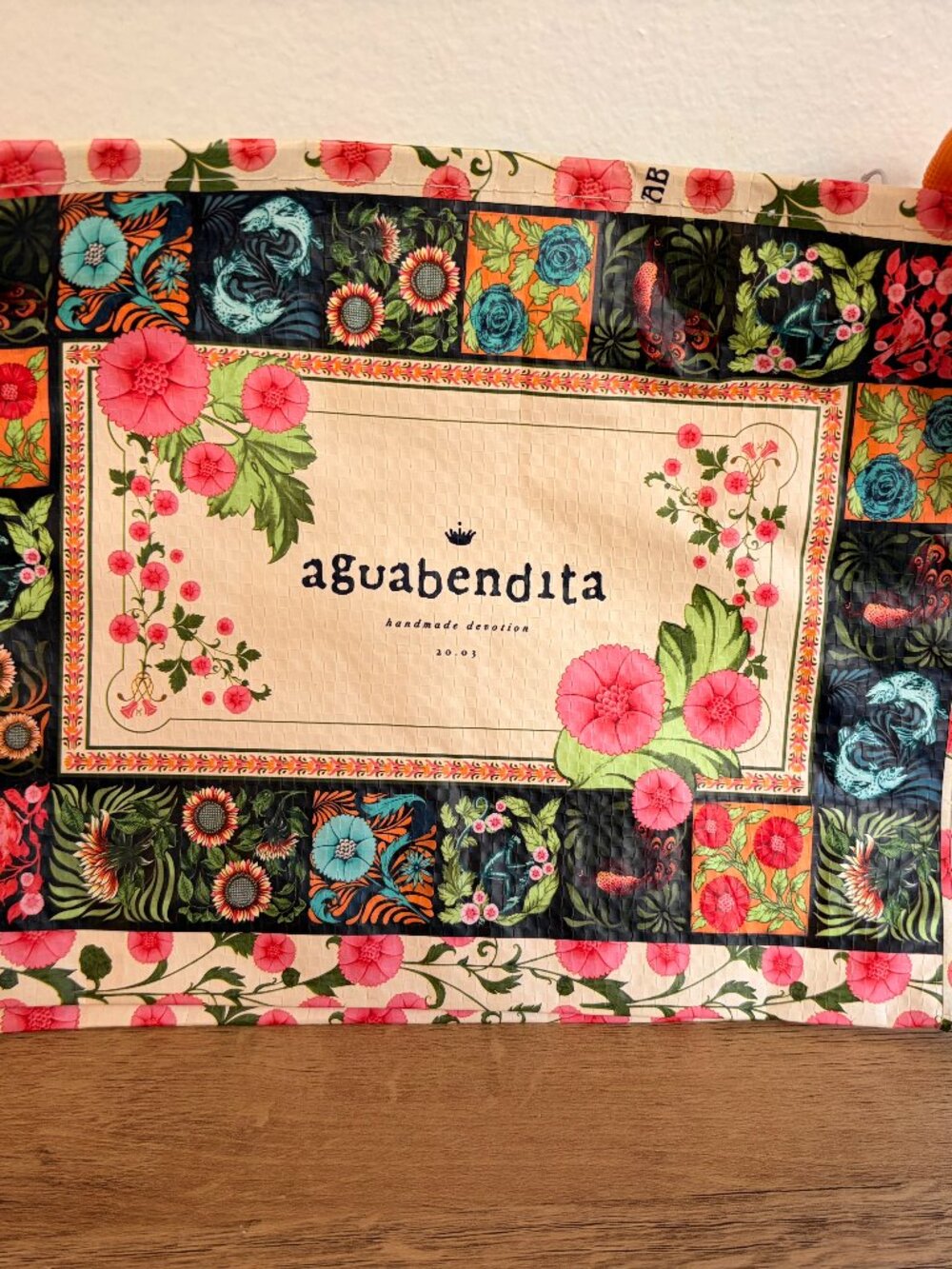 Agua Bendita Zippered Travel Pouch